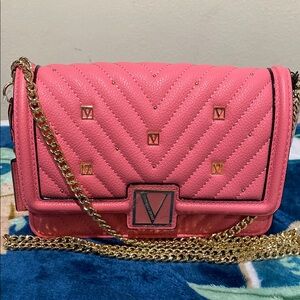 Vibrant Pink Quilted Chain Bag